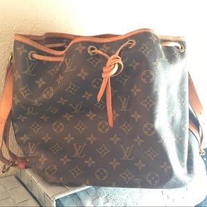 Authentic vintage 1980s Louis Vuitton med bucket